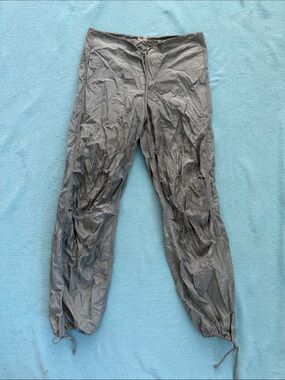 La Hearts Gray Cargo Jogger parachute Pants